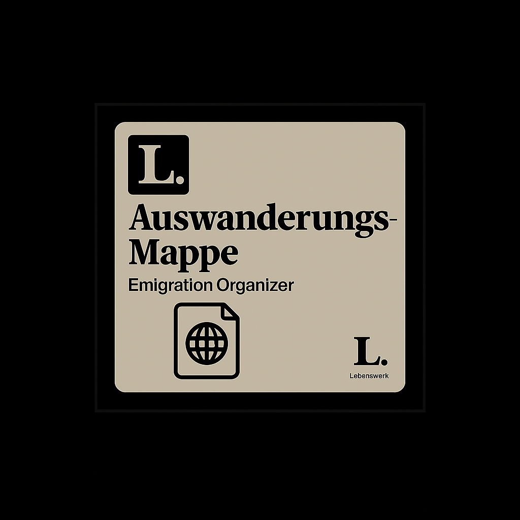 Auswanderungs-Mappe · Emigration Organizer